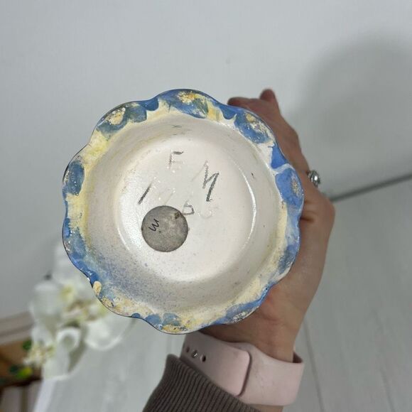 1965 Vintage Ceramic Pitcher 6.5in. - Picture 6 of 11